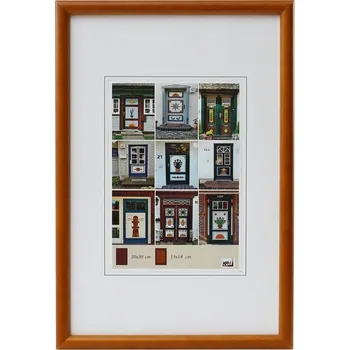 Rám na obraz Dřevěný fotorámeček NEW YORK 20x30 světle hnědý kph