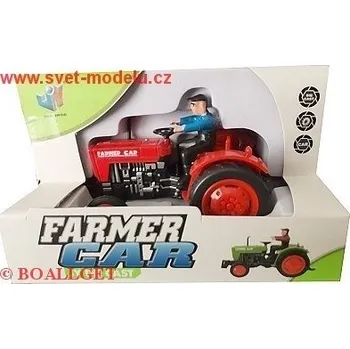 Dickie TRAKTOR S ŘIDIČEM ČERVENÝ 444377