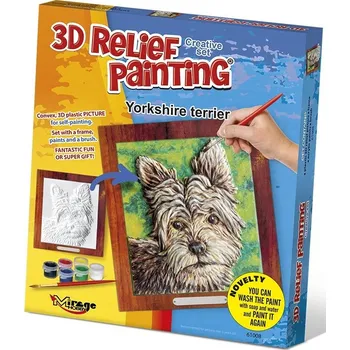 kreativní sada MIRAGE HOBBY Kreativní sada 3D malování Relief Painting: Jorkšírský teriér