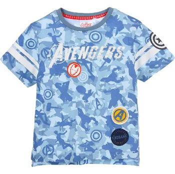 Chlapecké tričko SUN CITY Dětské tričko Avengers bavlna modré Velikost: 140 (10 let)
