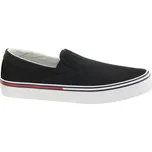 TOMMY HILFIGER Pánské černé textilní mokasíny EM0EM00961-BDS-847 Velikost 44