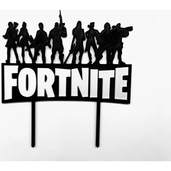 Dortová svíčka Zápich - FORTNITE #05 (postavy/nápis/barevný)