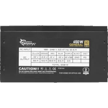Počítačový zdroj White Shark GPSU-G650M General 650W 80+ GOLD Full Modular