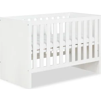 Dětská postýlka KLUPS Postýlka dřevěná AMELIA 120x60 (bez matrace) Bílá