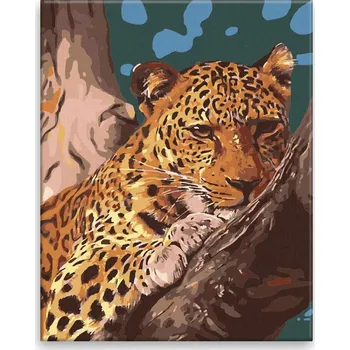 Malování podle čísel - Gepard - 40x50 cm, bez dřevěného rámu - CZ výroba