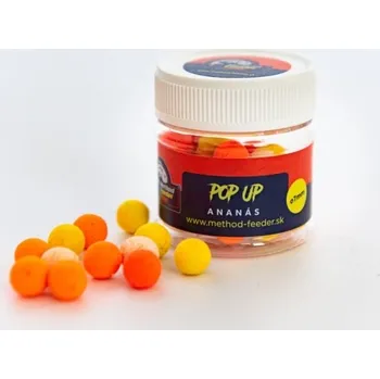 Návnadová surovina METHOD FEEDER FANS - Plovoucí boilies Fluo Ananas 7 mm 50 ml