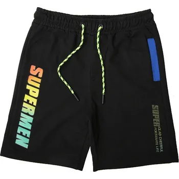 Chlapecké kraťasy CHLAPECKÉ ŠORTKY Wolf černé T2233B