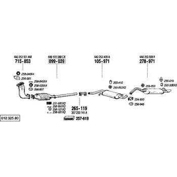 Katalyzátor katalyzátor výroba AS/BM Bosal 99-039A