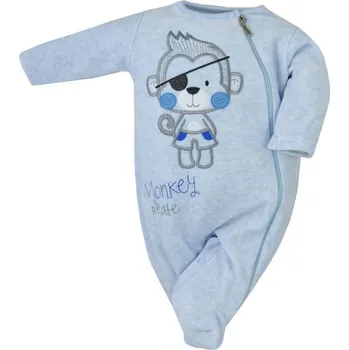Kojenecké oblečení Kojenecký semiškový overal Koala Monkey modrý