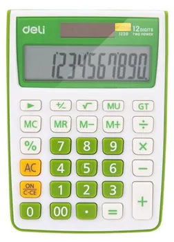 Kalkulačka Deli E1238 zelená