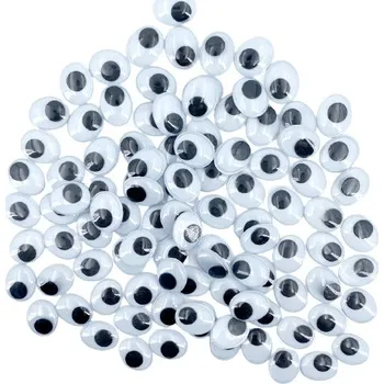 EFCO Dekorační pohyblivé oči oválné 12x15mm (100 ks)