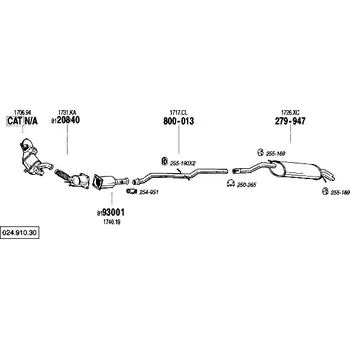 Katalyzátor katalyzátor výroba AS/BM Bosal 90-543A