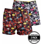 Trenky MeatFly Agostino double pack red/black comics XL