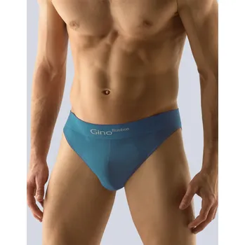 Slipy Gina Výhodné balení 5 kusů - Pánské slipy bezešvé 50003P Barva/Velikost: petrolejová / S/M