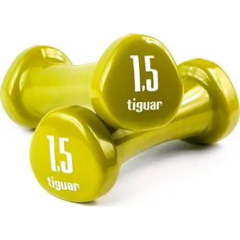 Tiguar Tiguar jednoruční vinylové činky 1,5 kg