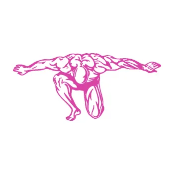 Polep vozidla Kulturista 016 levá (16 - růžová) SAMOLEPKA NA AUTO, NÁLEPKA, FÓLIE, POLEP, TUNING, VLASTNÍ TEXT, TISK, AUTOSAMOLEPKY.cz, POLEPY, OBRÁZEK, LOGO, 3D STICKERS