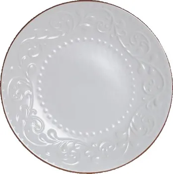 Talíř Talíř dezertní "WHITE RELIEF" 21x2.5cm