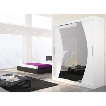 Šatní skříň ArtAdrk Šatní skříň DOLORES | 180 cm Barva: Bílá