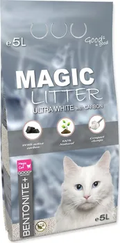 Podestýlka pro kočku Magic Cat Magic Litter Bentonite Ultra White with Carbon