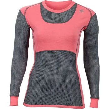 Triko Aclima DR Woolnet Crew Neck W calypso coral