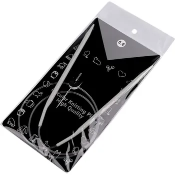 Jehlice Kruhové jehlice č. 4,5; 5; 5,5; 6; 7; 8, barva 5 mm stříbrná