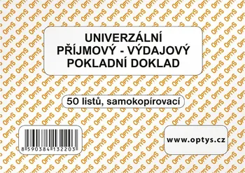 Tiskopis Optys 1322 univerzální pokladní doklad A6 50 listů