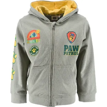 Chlapecká mikina Zelená chlapecká mikina s potiskem Paw Patrol Velikost: 110