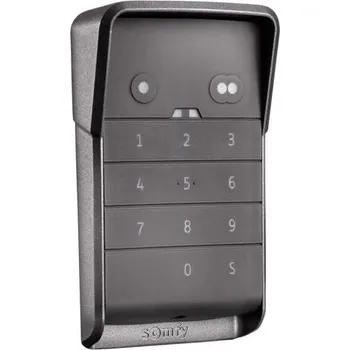 Pohon brány Somfy KeyPad 2 io Premium PRO - bezdrátová kódová klávesnice pro ovládání pohonu brány a vrat, 868 MHz 2-kanálová