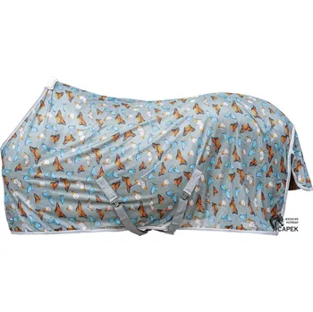 Deka pro koně Síťová deka HKM -BUTTERFLY- - Šedá - 155cm