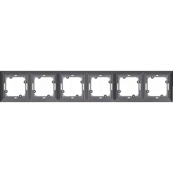 Elektrická zásuvka Timex Rámeček OPUS šestinásobný grafit