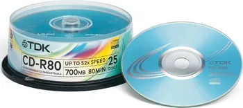 Optické médium TDK CD-R80 25 ks (000158-CD)