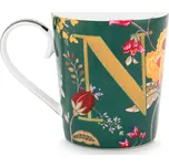 PIP Studio Abecední Hrnek - N - Floral Fantasy zelená N 350ml 51.002.263