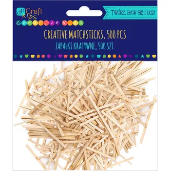 kreativní sada DP Craft Kreativní zápalková dřívka přírodní, 500 ks