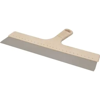 Malířská stěrka Stěrka nerezová Kubala EKO LINE - 450x47mm, tloušťka 0.4mm, ergonomická dřevoplastová rukojeť (2653)