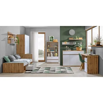 Dětský pokoj Dolmar Dětský pokoj ARCHA | dub wotan/bílá