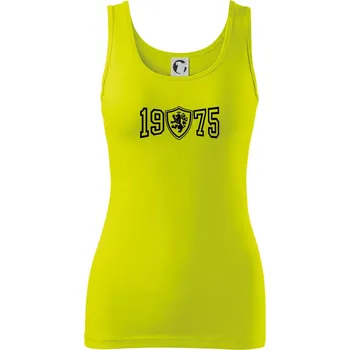 Dámské tričko Narozeninový motiv - znak - 1975 - Dámské tílko - S ( Limetková )