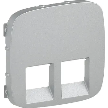 Elektrická zásuvka LEGRAND Kryt 755427 VALENA ALLURE 2XRJ11/RJ45 hliník 755427