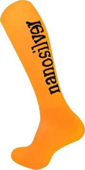 Pánské ponožky nanosilver Kompresní podkolenky reflexní oranžové 47-49