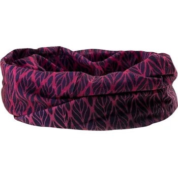 Nákrčník Šátek Hitec tunel TEMI PURPLE LEAVES ONE SIZE