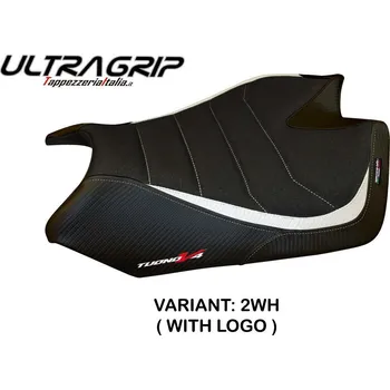 Moto sedlo TPZ Italia potah sedla Aprilia Tuono V4 (11-20) Tanami ultragrip model potah sedla: bez loga2WH (white)
