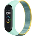 Mi Band 3/4/5/6/7 nylonový náramek Barva: Mátově zelená, Typ: 30