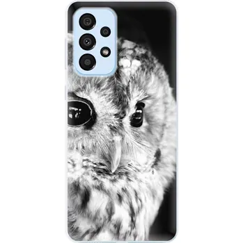 Pouzdro na mobilní telefon Odolné silikonové pouzdro iSaprio - BW Owl - Samsung Galaxy A33 5G