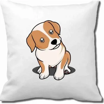 Povlak na dekorativní polštářek Pelisport Povlak se psem povlak včetně potisku