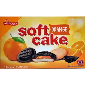 Griesson Soft Cake piškoty s čokoládovou polevou a pomerančovou náplní 300g