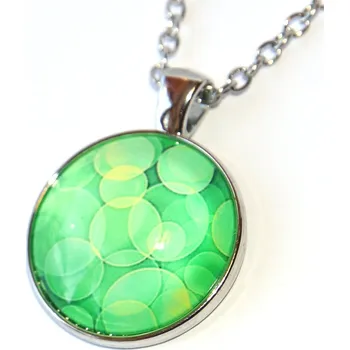 Řetízek Řetízek Fashion Jewerly - Amulet Zelené bubliny, Lehkost, Bubble Dream 3186