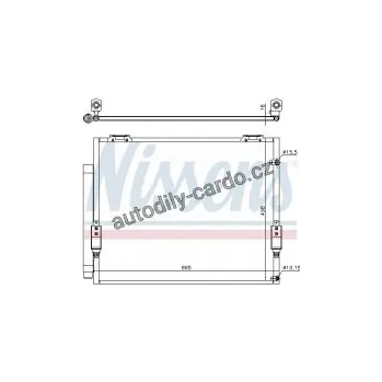Chladič motoru Chladič klimatizace NISSENS 941151