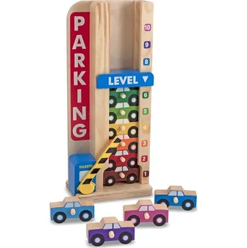 samolepka Melissa & Doug Stohovací parkovací garáž