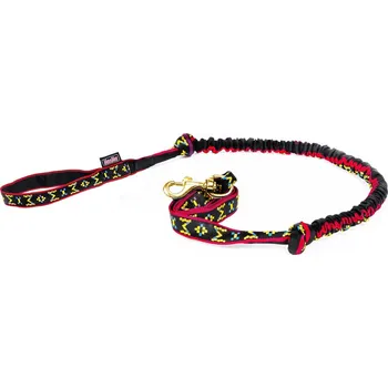 Vodítko pro psa ManMat Dlouhá šňůra s amortizérem 2,5 m pro 1 psa Vzor: G Červená