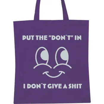 Nákupní taška Nákupní taška unisex s potiskem Don´t give a shit