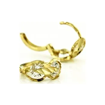 Náušnice Zlaté náušnice kroužky ze žlutého zlata